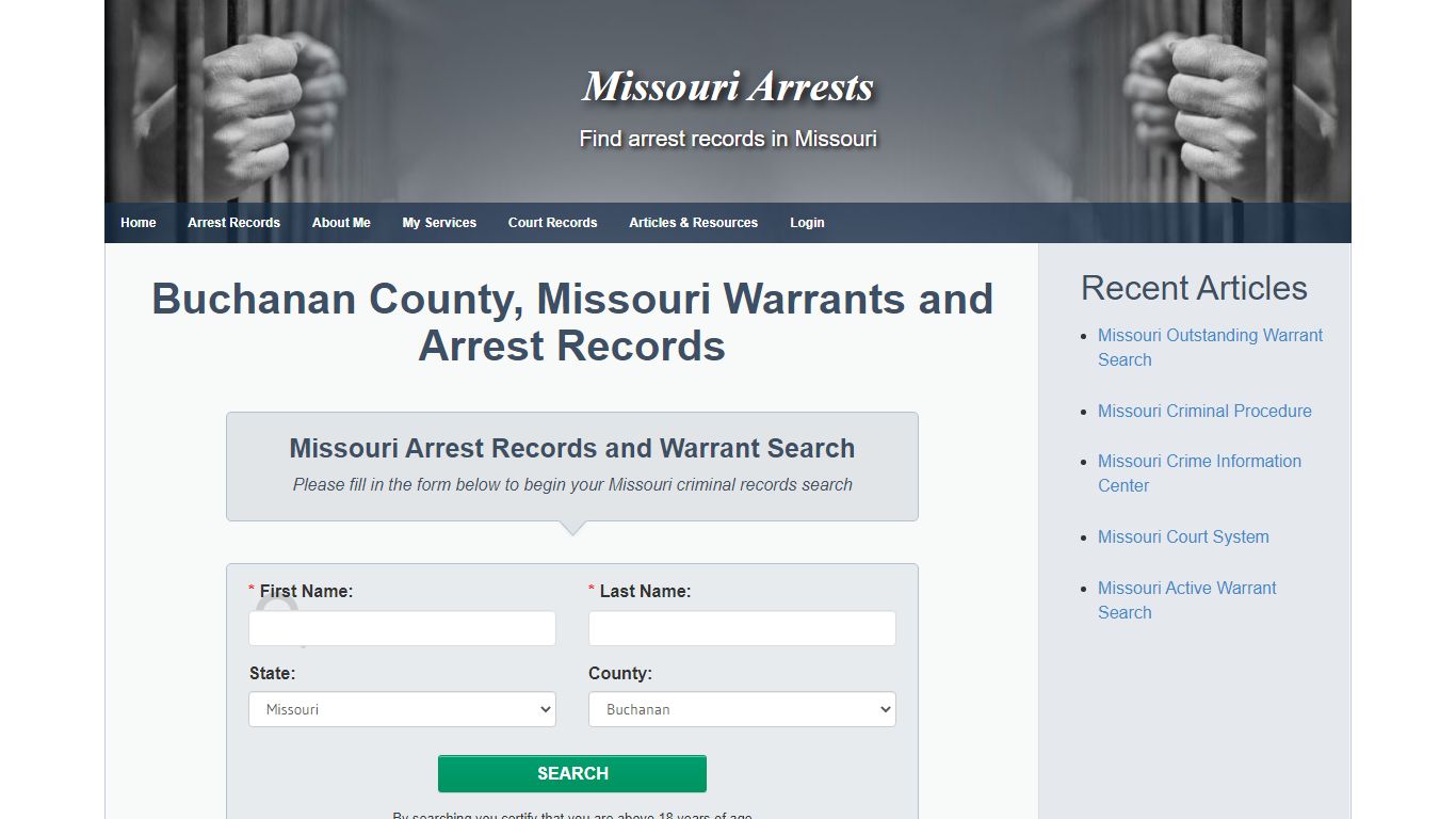 Buchanan County, Missouri Warrants and Arrest Records